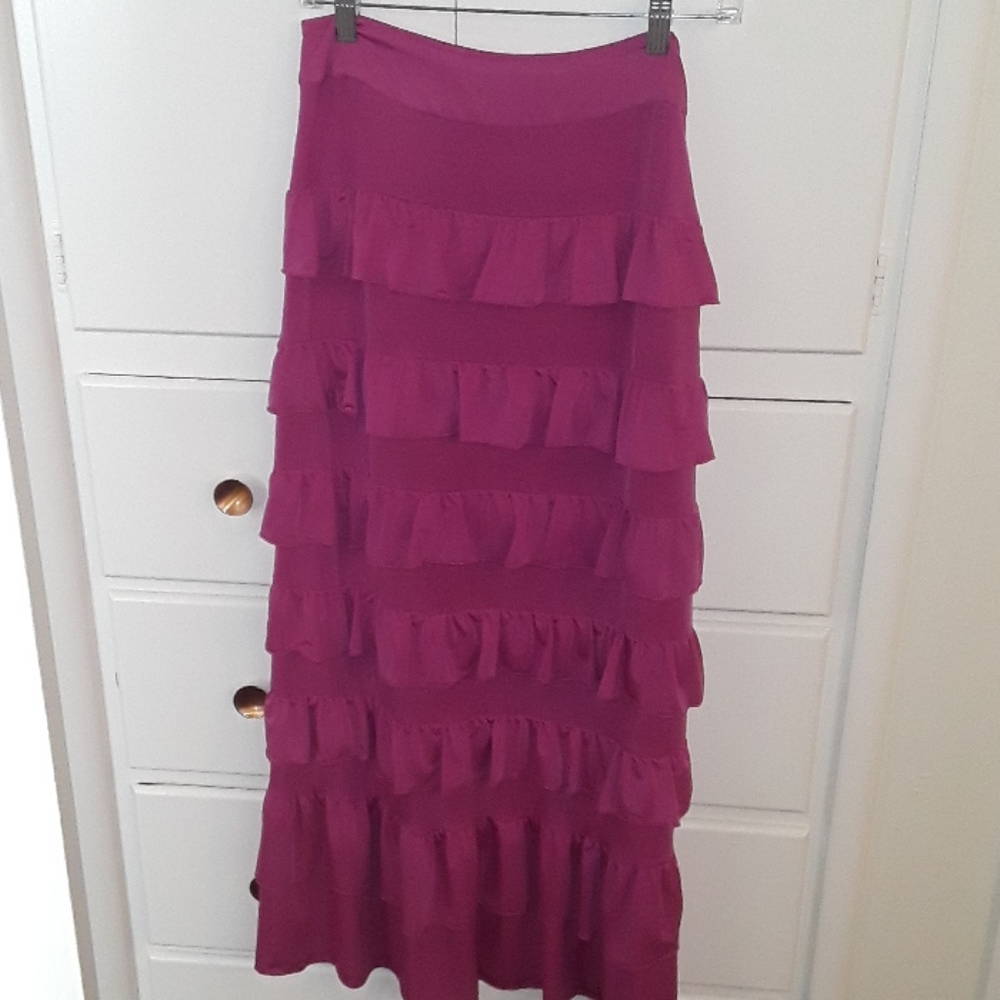 SharonTang Long ruffled skirt